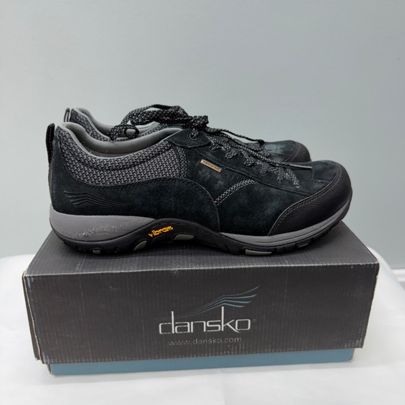 Dansko Paisley Waterproof Black Suede Leather Athletic Shoes Womens 10.5 11 - Picture 4 of 9